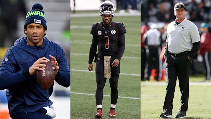 Russell Wilson, Kyler Murray and Jon Gruden